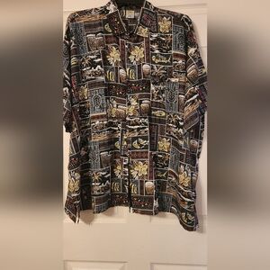 Men's Resortwear Graphic Casual Shirt NWOT size 3XL